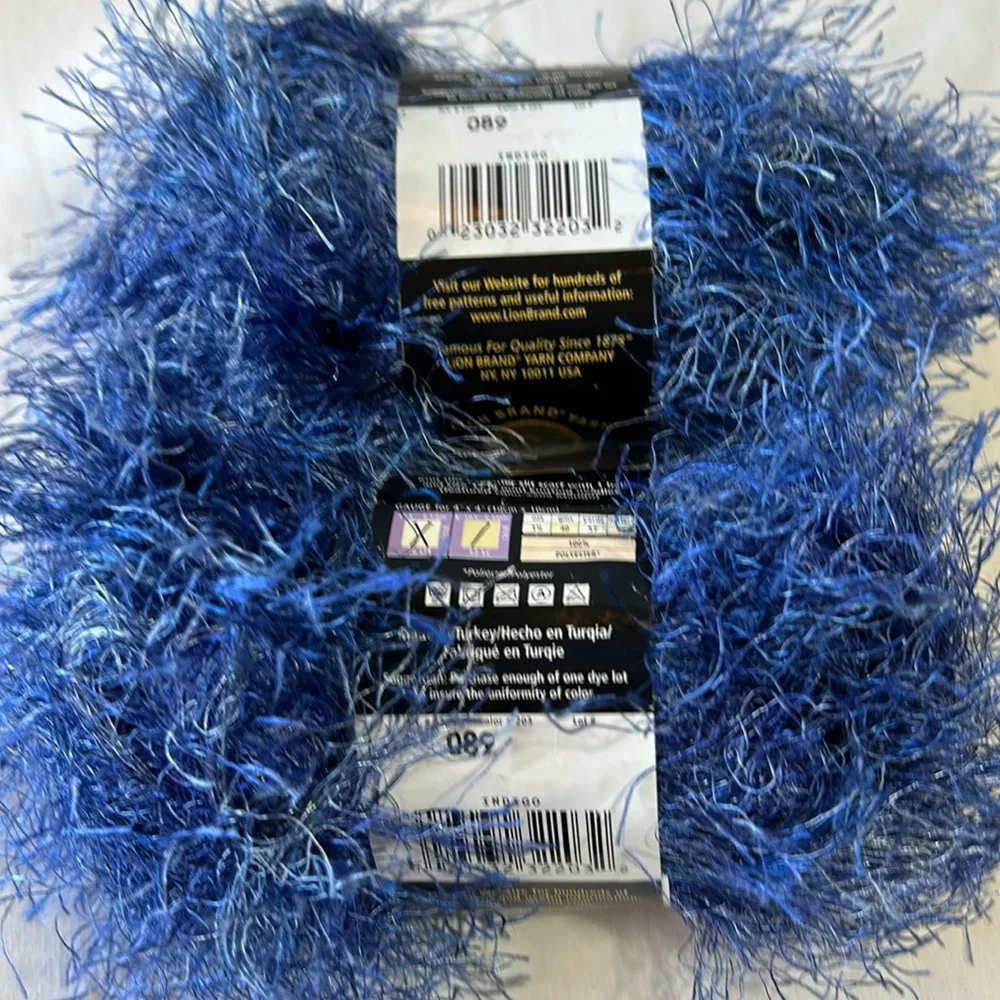 New Lion Brand Fun Fur Eyelash Yarn 2 Skeins